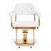 Hairdressing Chair GABBIANO GRANADA GOLD White